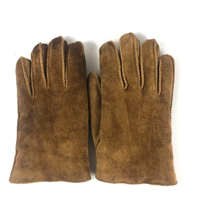Guantes de Colección Marrón Gamuza Cuero Piel de Oveja Forrados en Piel de Oveja L/XL Trabajo Foto 1 de 4