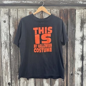 Vintage 90s This is my Halloween costume Humor Statement T-Shirt XL - Picture 1 of 6