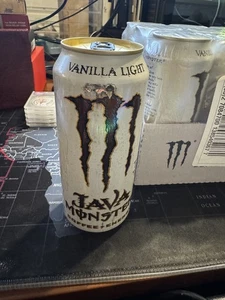 1 lata RARA Monster Energy Drink Java LUZ VAINILLA descontinuada COMPLETA LATA 15 OZ - Imagen 1 de 7