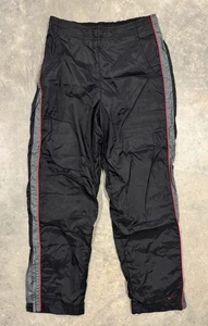 Nike Vintage Y2K Windbreaker Trainingshose gefüttert grau Etikett Damen Small schwarz - Bild 1 von 7