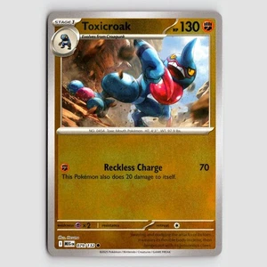 Toxicroak (Reverse) - MEG 079/132 - C NM / Mint ME01: Mega Evolution singolo - Foto 1 di 2