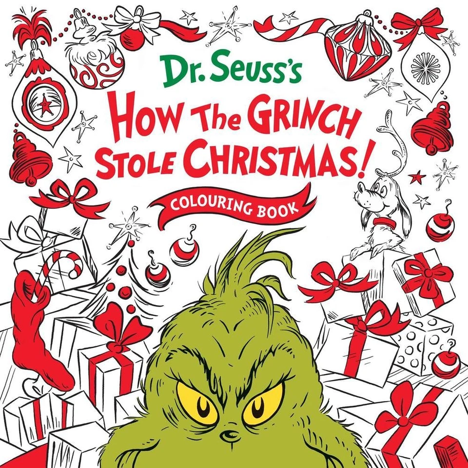 How the Grinch Stole Christmas! Colouring Book by Dr. Seuss (English) Paperback  - Image 1 of 1