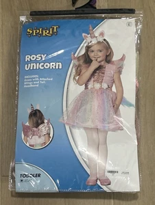 Spirit Halloween Spirit Rosy Unicorn Toddler 5T-6T Costume - Picture 1 of 3