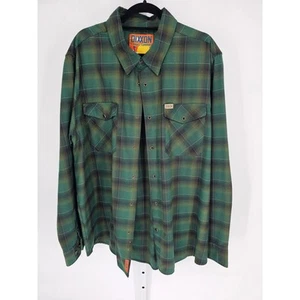 Dixxon Torrey Green Flannel Long-Sleeve Shirt NWOT Men's XXL - Picture 1 of 5