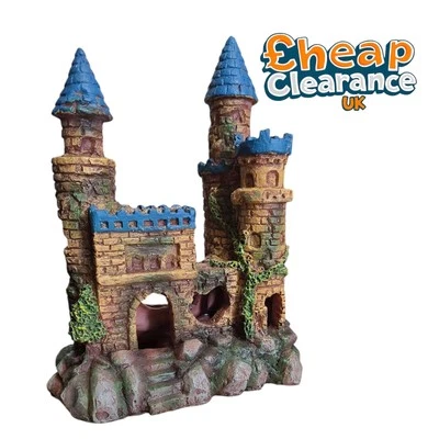 AQUARLINE Burgruine Versteck Aquarium Deko Aquarium nur wenige vorhanden!