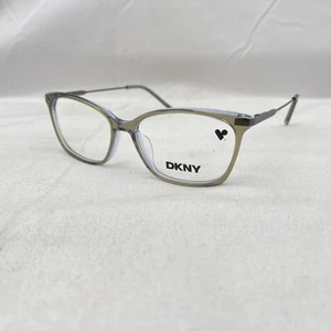 DKNY Womens Square Demo Lens Eyeglasses DK7006 Transparent Gray - Picture 1 of 13