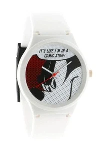 Flud Disney Mickey Mouse Prolog Comic L Weiß Quarz Armbanduhr Neu in Box - Bild 1 von 1