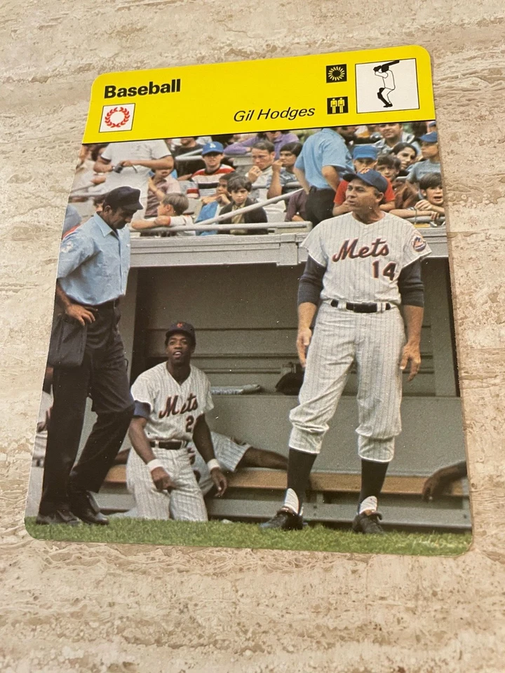1979 Sportscaster Baseball #63-18 Gil Hodges - New York Mets - HOF - PERFEITO ESTADO - Imagem 1 de 1