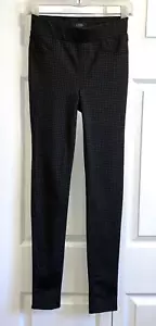 NYDJ Legging Jeans Style Lift and Tuck Polyester Checked Brown Black Sz 00 - Picture 1 of 8