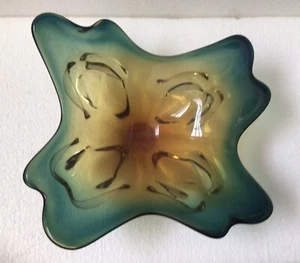 Mid Century Modern Murano Handgeblasene Kunst Glasschale für Couchtischdekoration - Bild 1 von 6