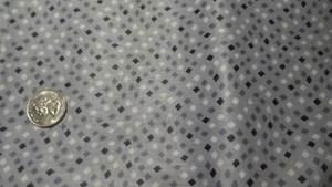 Vintage Cotton Fabric SMALL WHITE, GRAY, BLACK SQUARES ON GRAY 1 Yd/35" Wide - Picture 1 of 2