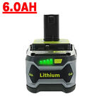 For Ryobi One+ Plus P108 Battery / Charger 18V 6.0AH Lithium RB18L20 RB18L40