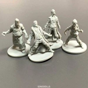 4pcs Zombies For Zombicide VIP #1 Very Infected People Board Game Miniatures Toy - Picture 1 of 5