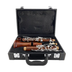 Advance Clarinet Rosewood Wood Clarinet Bb Key 17 Keys Nice Sound silver Plated - Picture 1 of 8