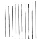 3X(10Pcs Stainless Steel Clay Sculpture Engrave Tools for Modeling Carving7366