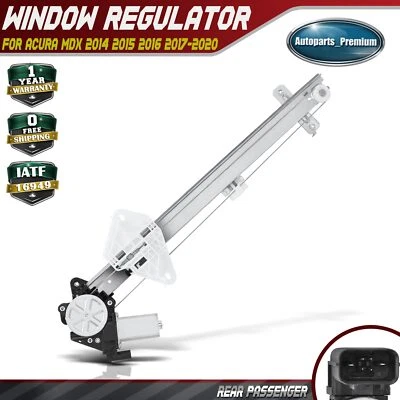 Regulador de ventana eléctrica para pasajero trasero derecho para Acura MDX 2014 2015 2016 2017-2020 Foto 1 de 4