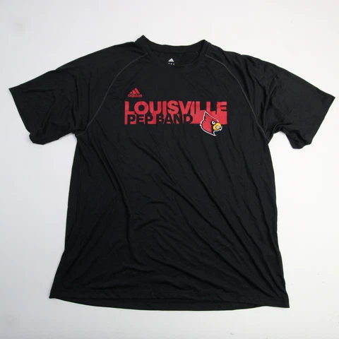 Louisville Cardinals adidas Climalite Short Sleeve Shirt Men's Black Used Cover
