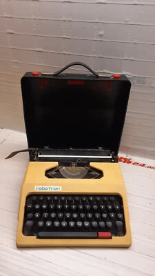 ROBOTRON SCHREIBMASCHINE S1001 KOFFER ZELLA MEHLIS RAR CELLA WEISS - Bild 1 von 4