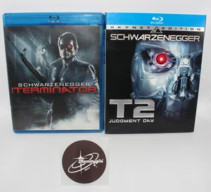 The Terminator, T2 Judgement Day, Lot of 2 Movies (Blu-ray) Schwarzenegger - Picture 1 of 11