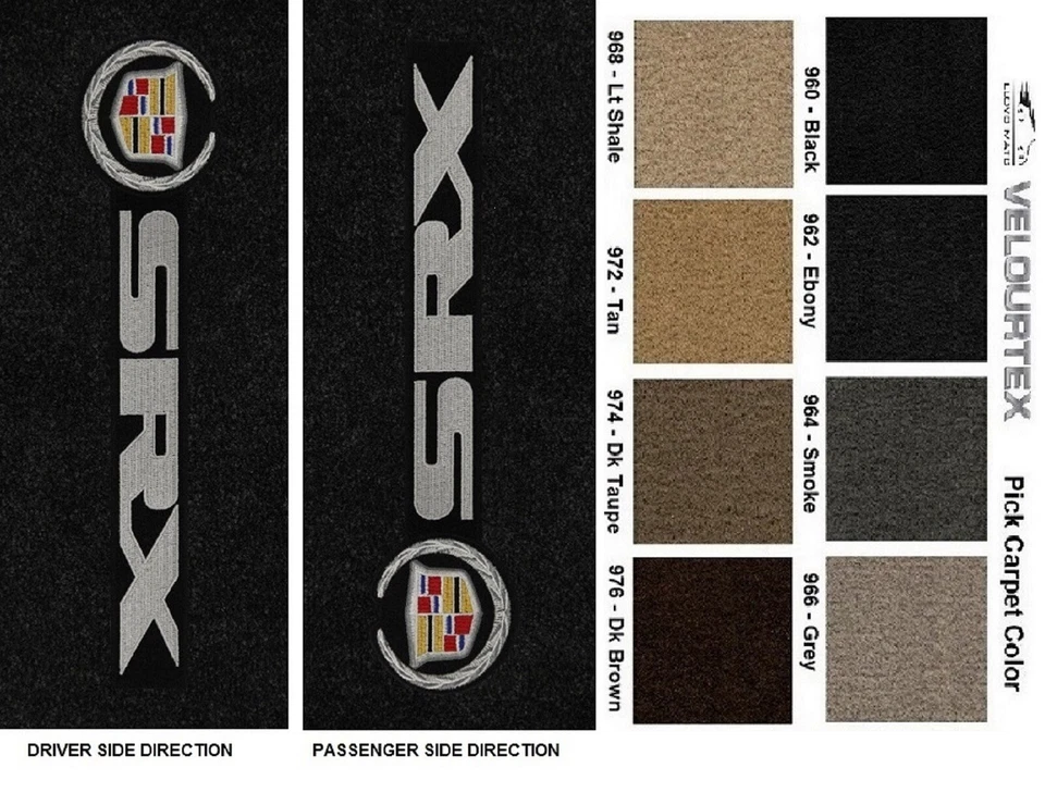 Lloyd Mats Velourtex Cadillac SRX Sideways Front Floor Mats (2004-2014) Foto 1 de 4