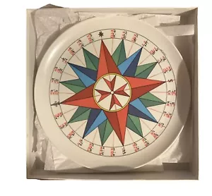 Design Imports/Melamine 12” Platter/ Compass/Made In Italy/1992 MMA - Picture 1 of 6