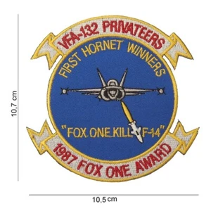 Aufnäher der US  Air force  VFA-132 Privateers ca 10,7 x 10,5 cm  - Bild 1 von 1