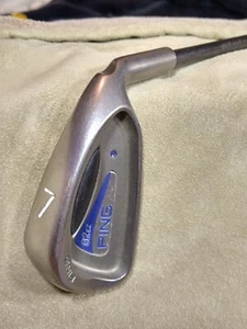 Ping G2 EZ 7 Iron Golf Club Blue Dot TFC100 Ladies Flex Graphite Shaft - Picture 1 of 8