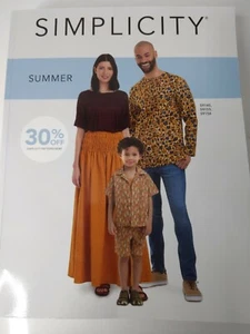 Simplicity Catalog Summer 2020, Fashion Inspiration Journals Mixed Media Crafts - Picture 1 of 9