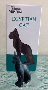 Egyptian Cat Metal Figurine Cast by the British Museum Bastet Goddess - Picture 1 of 10