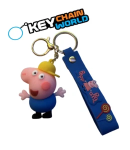 PeppaPig Keychain Keyring Pendant Bag Charm Backpack Keys - Picture 1 of 1
