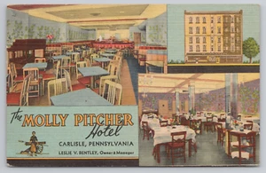 Postcard the Molly Pitcher Hotel in Carlisle, PA. - Picture 1 of 2
