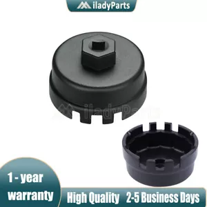 Oil Filter Cap Wrench Cup Socket Remover Tool For Toyota Lexus 14 Flutes 64MM - Picture 1 of 13