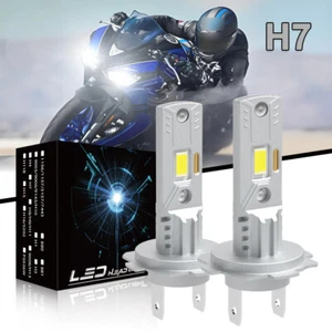 For Honda Goldwing 1800 GL1800 2001-2017 - H7 LED Headlight Bulbs 6000K White - Picture 1 of 13
