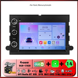 7"Android Autoradio GPS SAT Navi DAB Carplay For Mercury Milan Sable Ford Escape - Picture 1 of 15