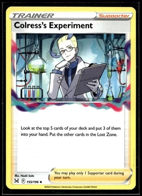 Colress's Experiment Uncommon SWSH11: Lost Origin 155/196 NM - Image 1 of 2