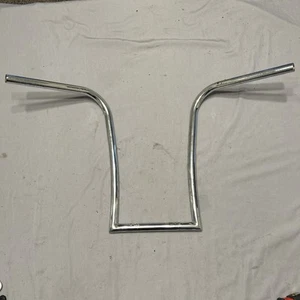 CHROME MOTORCYCLE CHOPPER, BOBBER 3/4” 29”X17”X7” HANDLEBARS - Picture 1 of 6