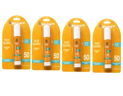 Paquete de 4 protectores faciales australianos dorados SPF50 0,5 OZ Foto 1 de 2