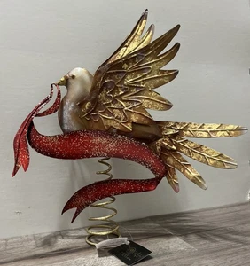 Metal Dove Christmas Tree Topper Hobby Lobby Robert Stanley Collection 2007 - Picture 1 of 10