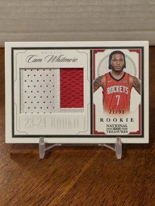 2023-24 Panini National Treasures Cam Whitmore RC Rookie Patch /99 RP - Picture 1 of 6