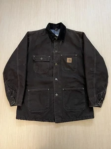 Chaqueta Abrigo Vintage Carhartt Manta Forrada Lona Tareas C02DKB Marrón Regular M - Imagen 1 de 23