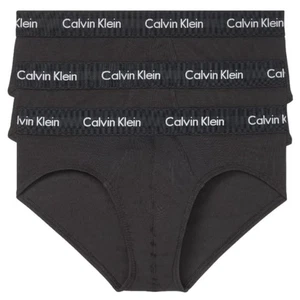 Calvin Klein Herren 3er Pack Cotton Stretch Hüftslip Unterwäsche Schwarz Größe L - Bild 1 von 7