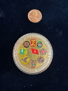 MONEDA DESAFÍO 143º COMANDO DE TRANSPORTE AL MANDO 1 ESTRELLA GENERAL IRAQI - Imagen 1 de 2