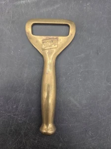 Vintage Schlitz Bier Messing Flaschenöffner Milwaukee Jos frühe massive Bar 50er Jahre - Bild 1 von 3