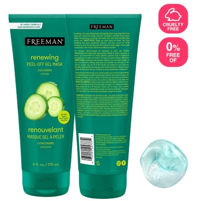 1 X Freeman Renewing Cucumber Peel-Off Gel 175ml  (EXP:08/2026) Mask New - Image 1 of 4