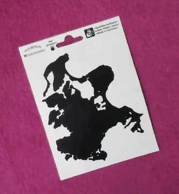 Ostsee Insel Rügen Auto Aufkleber 10 x 13 cm Umriss schwarz Wandtattoo Sticker - Bild 1 von 2