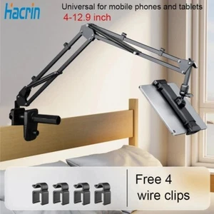 Tablet Holder for Bed,Adjustable Tablet Phone Bed Stand Mount with 360° Rotation - Picture 1 of 8