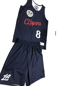 Two and one LA Clippers NBA Jersey Youth Medium 10/12 Blue/White YL - Picture 1 of 14