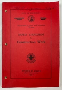 Safety Standards for Construction Work State of Washington Olympia 1963 Vintage - Picture 1 of 9
