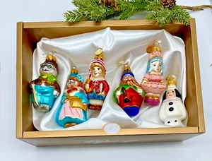 Glas Weihnachtsschmuck, Handarbeit Set Märchenhelden, Unikat Deko - Bild 1 von 16