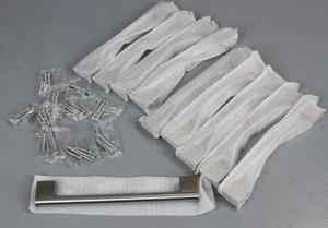 10 Schrankgriffe Edelstahl Zink Möbelgriff Küchengriffe Knäufe L. 21cm B3-SG - Bild 1 von 4